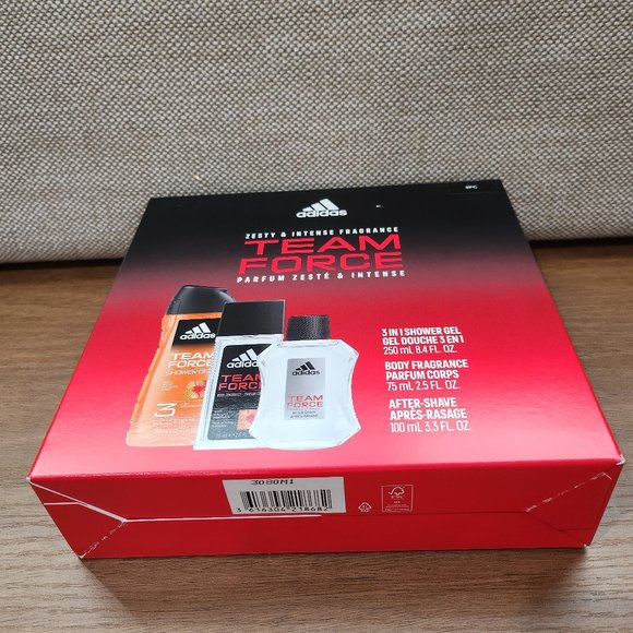 Adidas 3PC Zesty & Intense Fragrance Team Force NEW - Picture 5 of 5